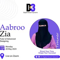 Aabroo Zia, Graphic Designing (Advanced)