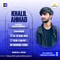 Khalil Ahmad, UI/UX Designing