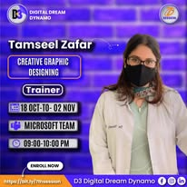 Tamseel Zafar, Creative Graphic Designing